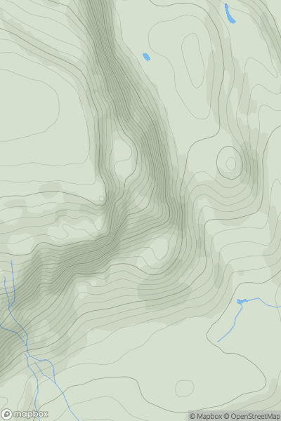 Thumbnail image for The Needle [North Skye and Raasay] showing contour plot for surrounding peak